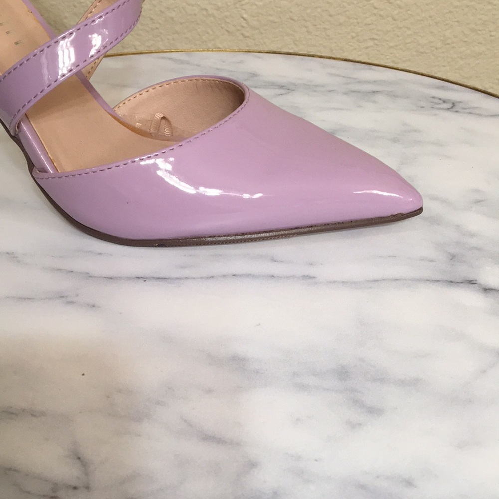 NWT Gorgeous lilac strappy pointed toe heels - Picture 13 of 13